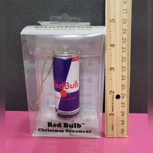 Red Bulb Christmas Ornament By Tree Buddees (0474)